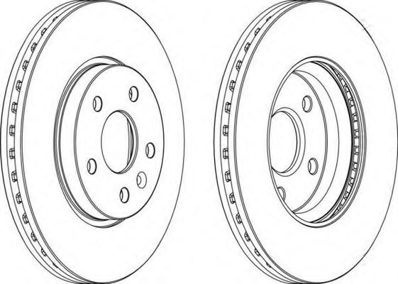 DDF1869 FERODO Диск тормозной OPEL ASTRA J/INSIGNIA 09- перед.