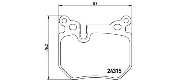 P06059 BREMBO P659 Тормозные колодки (GDB1795)