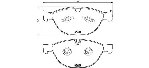 P06066 BREMBO Колодки торм.пер.