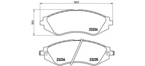 P15002 BREMBO Колодки тормозные передние