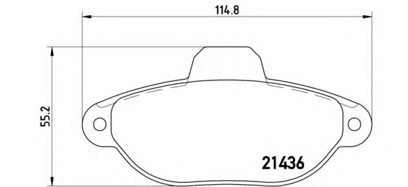 P23060 BREMBO колодки тормозные передние