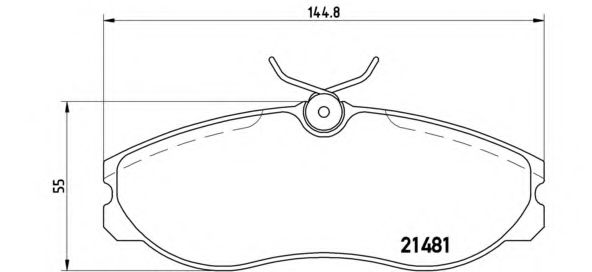 P24039 BREMBO комплект тормозных колодок передних