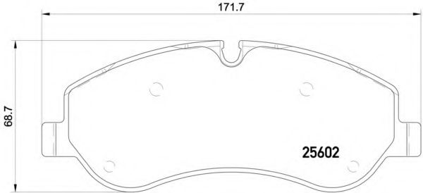 P24152 BREMBO Колодки дисковые передние ford transit 310-470 12
