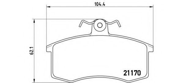 P41003 BREMBO Колодки торм.пер.