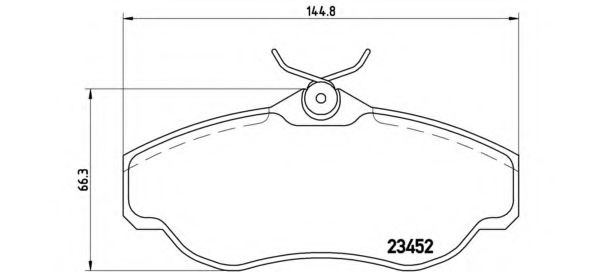 P44008 BREMBO КОЛОДКИ ДИСКОВЫЕ