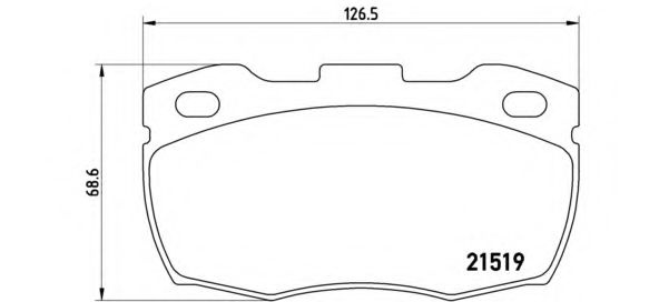 P44015 BREMBO Колодки тормозные передние