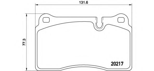 P44018 BREMBO Колодки тормозные LAND ROVER RANGE ROVER 06- перед.