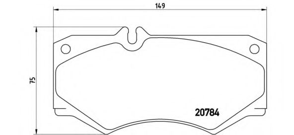 P50003 BREMBO Колодки тормозные передние