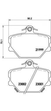 P50038 BREMBO p50038_705 02fdb1162223344 колодки дисковые п. smart 0.6-0.8cdi 98>