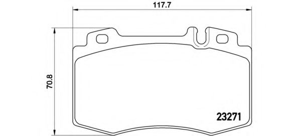 P50041 BREMBO Колодки торм.пер.