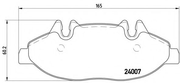 P50050 BREMBO Колодки торм.пер.