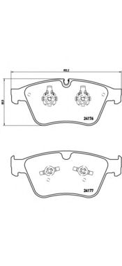 P50105 BREMBO  mb w164 63 amg 6.2 6>