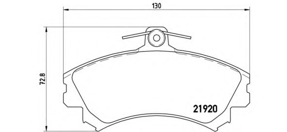 P54022 BREMBO колодки тормозные передние volvo s40, v40 0795-,