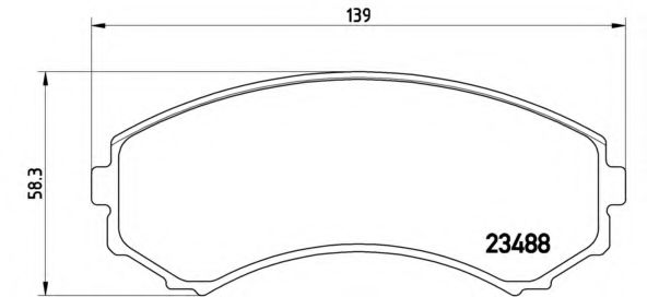 P54029 BREMBO Колодки тормозные MITSUBISHI GRANDIS/PAJERO 05- перед.