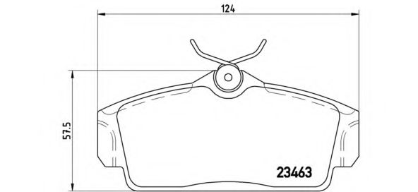 P56036 BREMBO Колодки торм.пер.