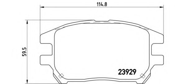 P56050 BREMBO Колодки тормозные P565 (Brembo) Lexus
