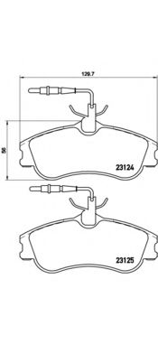 P61060 BREMBO колодки тормозные передние
