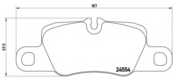 P65020 BREMBO Колодки тормозные задние