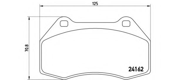 P68036 BREMBO p68036_1113 00 колодки дисковые п. renault megane 2.0i 03>