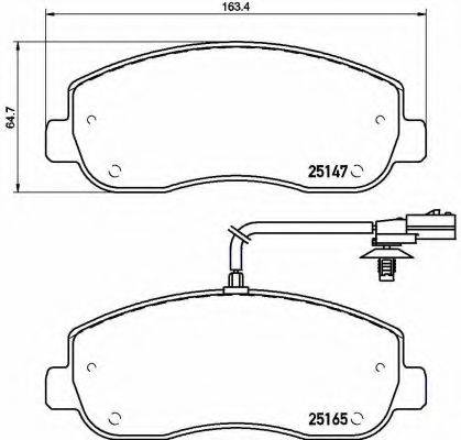 P68062 BREMBO Колодки тормозные передние