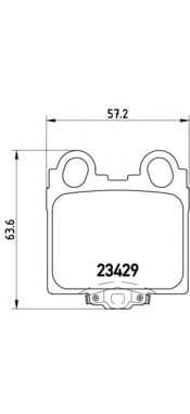 P83045 BREMBO Колодки тормозные передние комплект
