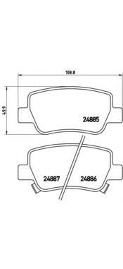 P83112 BREMBO P83112 Тормозные колодки (GDB4175)