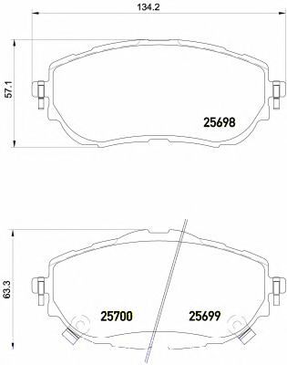 P83150 BREMBO колодки тормозные p83150