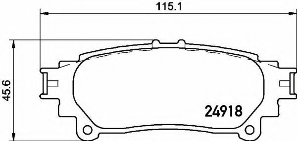 P83152 BREMBO Колодки тормозные