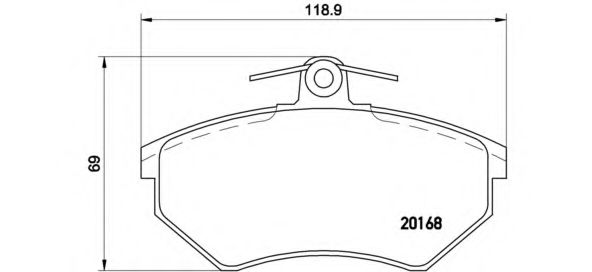 P85015 BREMBO Колодки торм.пер.