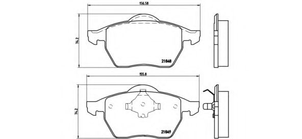 P85039 BREMBO колодки тормозные дисковые передн, ford: galaxy 1.