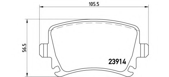 P85073 BREMBO Колодки торм.зад.