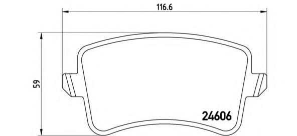 P85100 BREMBO Колодки тормозные AUDI A4/A5/Q5 07- задн.