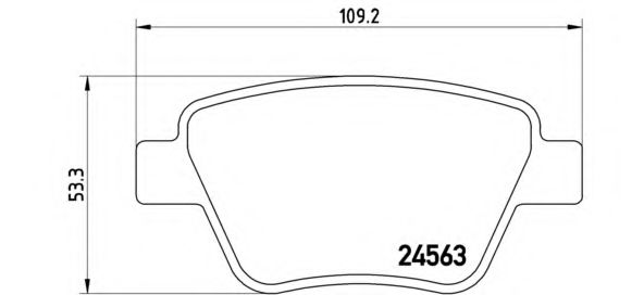 P85114 BREMBO Колодки тормозные VAG OCTAVIA/SUPERB/YETI/GOLF 6/JETTA 4 04- задн.