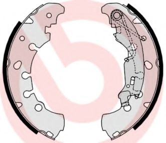 S23530 BREMBO Комплект тормозных колодок