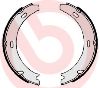 S50502 BREMBO Комплект тормозных колодок, стояночная тормозная с