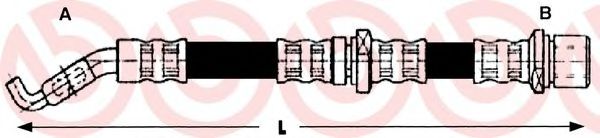 T78002 BREMBO Тормозной шланг
