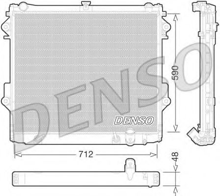 DRM50074 DENSO Радиатор TOYOTA LAND CRUISER 200 4.7 08-