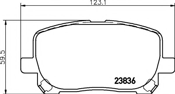 MDB2266 MINTEX Накладки тормозные передние