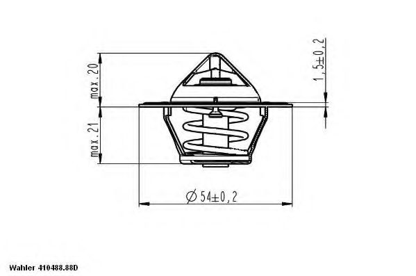 41048888D WAHLER термостаты WAHLER