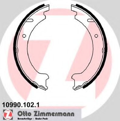 109901021 ZIMMERMANN Комплект тормозных колодок, стояночная тормозная с