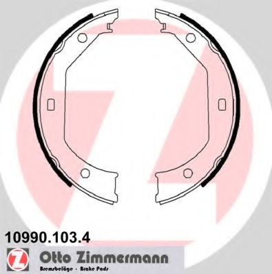 109901034 ZIMMERMANN Колодки тормозные барабанные задние комплект