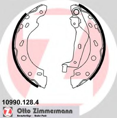 109901284 ZIMMERMANN zimmermann-колодки тормозные барабанные mcc (smart