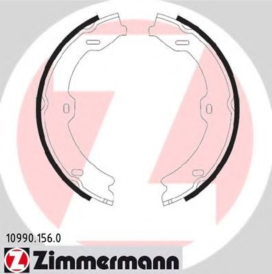 109901560 ZIMMERMANN Колодки тормозные барабанные MB S-KLASSE (W221)