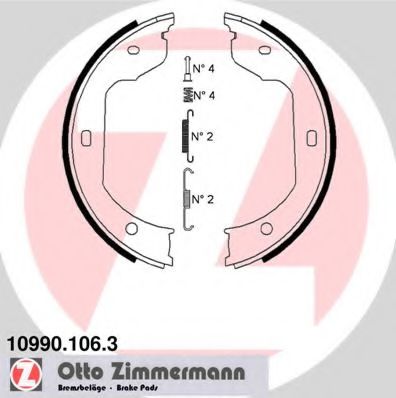 109901063 ZIMMERMANN SAXID-КОЛОДКИ ТОРМОЗНЫЕ