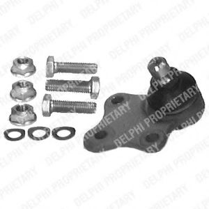 TC420 DELPHI Опора шаровая PSA BERLINGO/PARTNER 96- нижн. лев/прав. (с ГУР до 07972)