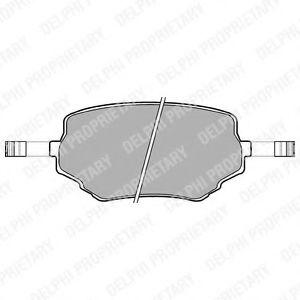 LP1015 DELPHI Тормозные колодки LP115