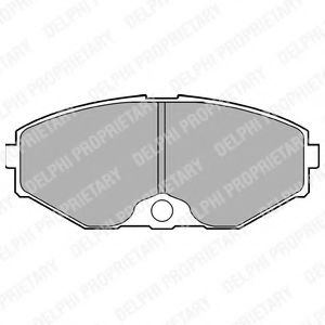 LP1058 DELPHI Тормозные колодки LP158