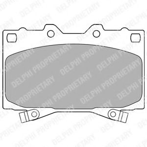 LP1308 DELPHI Тормозные колодки LP138