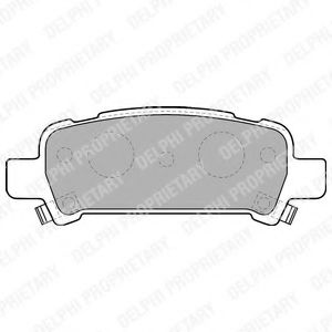 LP1509 DELPHI колодки тормозные дисковые delphi