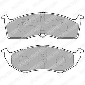 LP1531 DELPHI Колодки тормозные CHRYSLER 300C/VOYAGER -08 перед.